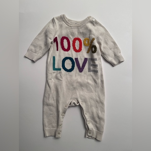 GAP Other - GAP Cream '100% Love' Kids One Piece